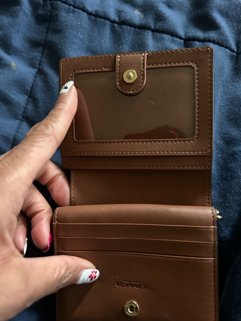 Coach Brown Signature Wallet - Picture 5 of 7